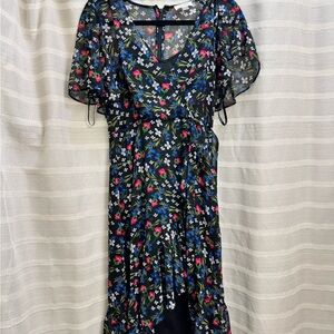 Calvin Klein Floral Black Dress